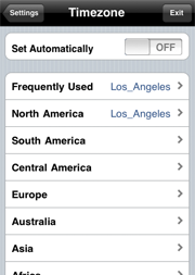 manual timezone setting